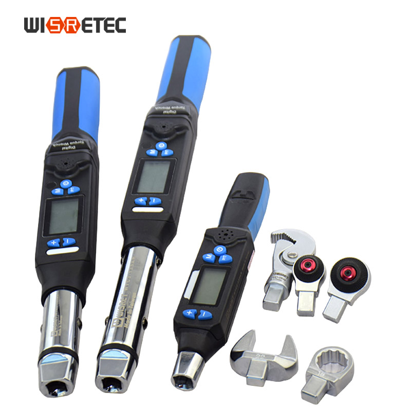 Interchangeable Head Torque Wrench Open - High Precision Adjustable Electronic Digital Torque