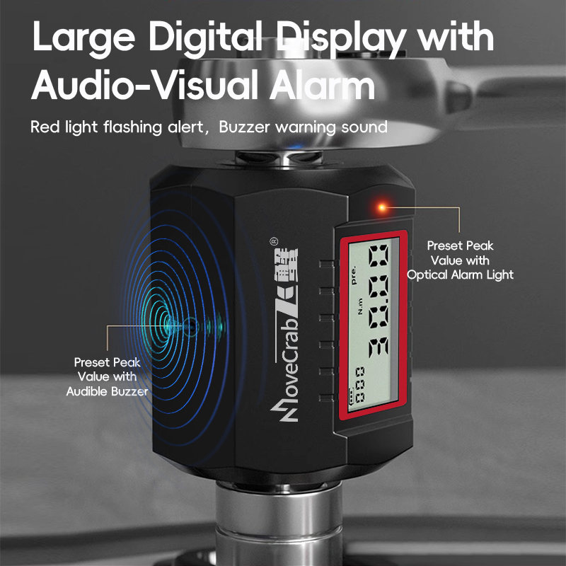 MoveCrab Digital Torque Adapte - Electronic Torque Adapter 3/8 1/2 Digital ulasan dan harga