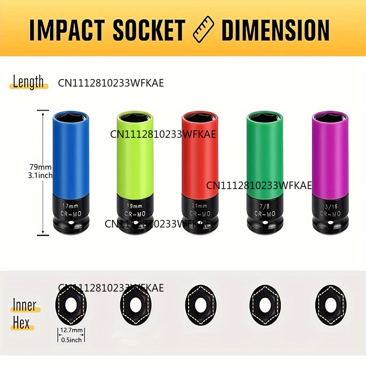 1/2- Inch Drive Wheel Protecto - Impact Socket Thin Wall Deep Metric Set ulasan dan harga