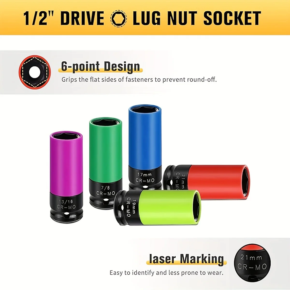 Metric 6 Point Lug Nut Impact  - Impact Socket Thin Wall Deep Metric Set ulasan dan harga