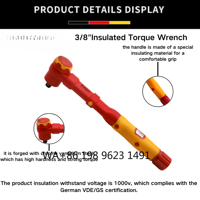 1000V Insulated Torque Wrench, - Insulated Torque Wrench 1000V Vde Electric ulasan dan harga