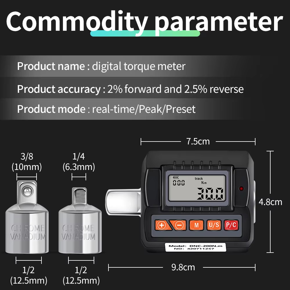 1/2 Inch Rotary Angle Digital  - Digital Torque Wrench 1/2 Inch 200Nm ulasan dan harga