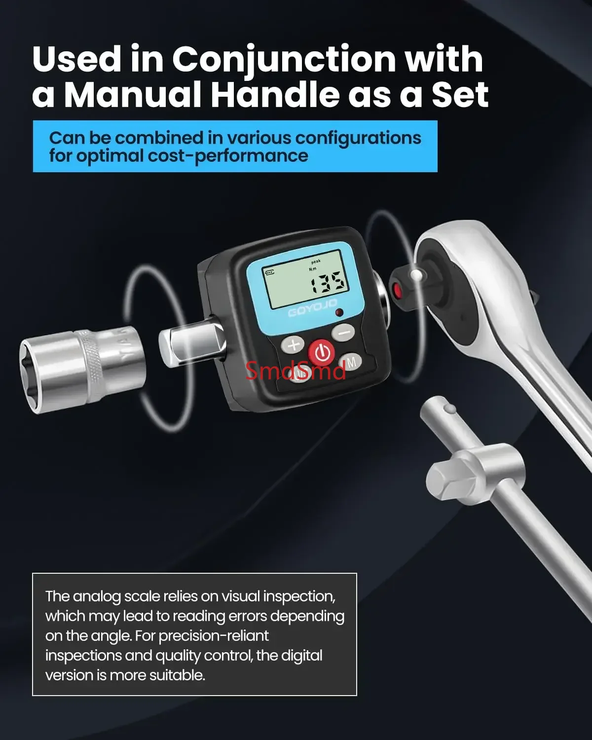Digital Torque Wrench Adapter  - Electronic Torque Adapter 3/8 1/2 Digital ulasan dan harga