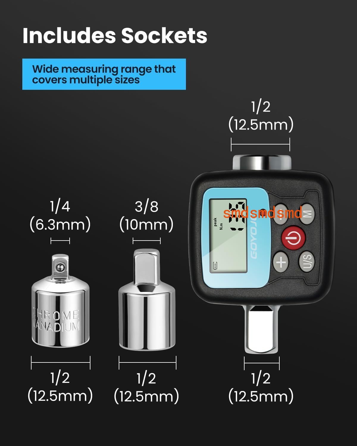 Digital Torque Wrench Adapter, - Electronic Torque Adapter 3/8 1/2 Digital ulasan dan harga
